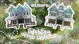 Roblox Bloxburg - Two-Story Free House Layouts  - Minami Oroi