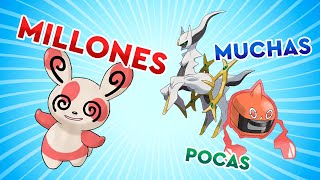 TOP 10 POKÉMON CON MÁS FORMAS POSIBLES