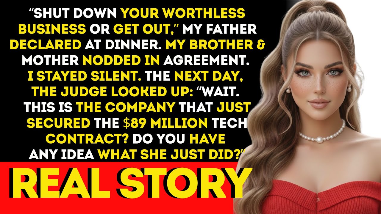 At Dinner, My Dad Forced Me Into Bankruptcy Court—Then the Judge Froze When I Said My Company’s Name