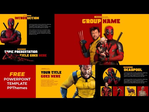 🦸‍♂️🦸‍♀️ Deadpool & Wolverine Inspired PowerPoint Template | FREE ...