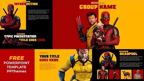 🦸‍♂️🦸‍♀️ Deadpool & Wolverine Inspired PowerPoint Template | FREE Download 🔥