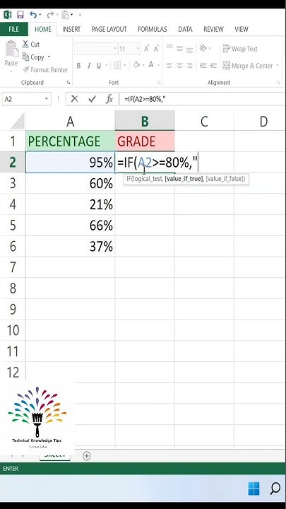How To Calculate Grade in Excel | Grade Formula #shorts #excel # ...