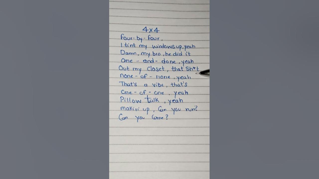 Travis Scott - 4x4 (Lyrics) #travisscott #4x4 #lyrics