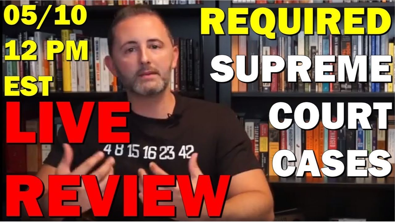 AP Gov LIVE Supreme Court Cases Review 5 10 Noon EST YouTube