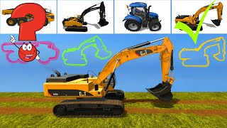 JCB Excavators and Dump Truck, Mahindra Tractor with Sounds and Effects - What Cabins?
