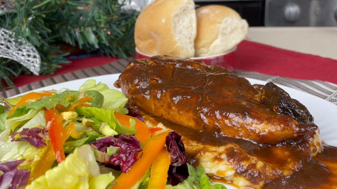 Pollo en Salsa de Ciruela Pasa, Piña y Chipotle 🍗🔥 Un Platillo Gourmet en Casa