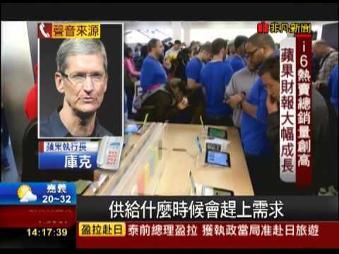 【非凡新聞】iPhone 6賣翻!蘋果財報優預期大成長