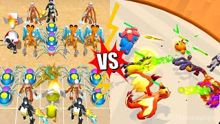 Color Friend vs 100 Door Vs Monster Squad Rush ⭐ Merge Simulator Battles