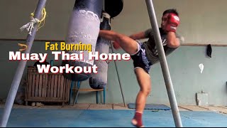13 Minutes Fat Burning in Muay Thai Home Workout Drill