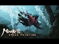 Mineko hunting  speed painting timelapse
