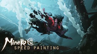 Mineko: Hunting - speed painting (Time-lapse)