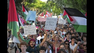 Thousands gather for pro-Palestinian demonstration during the International Film Festival in Venice