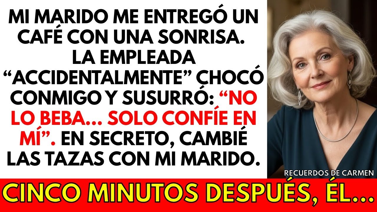 Mi esposo me ofreció café antes de la reunión. La criada lo derramó a propósito. Eso me salvó...