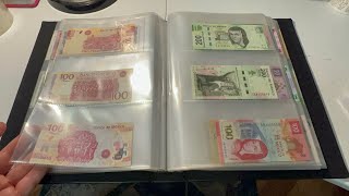 My collection of banknotes North, South America, Africa