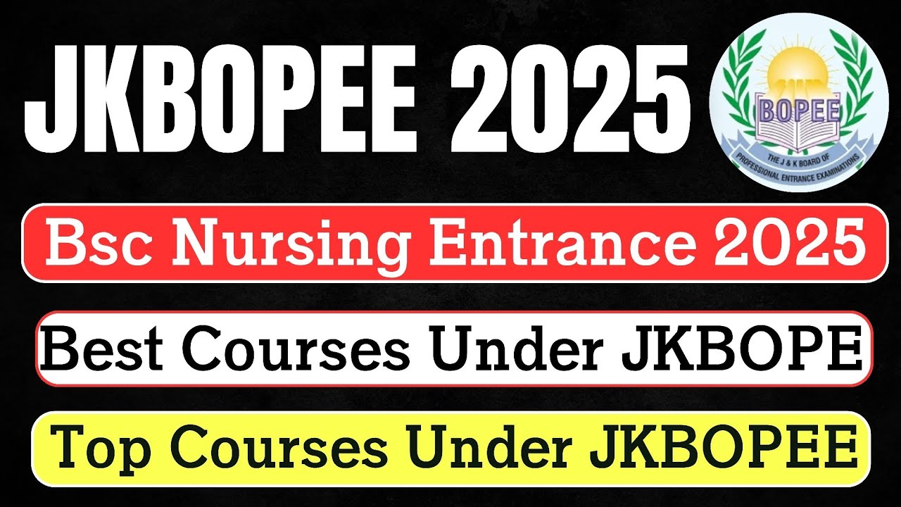 JKBOPEE Top Courses Under Bsc Nursing Entrance Best Courses Having High Demand Check Details