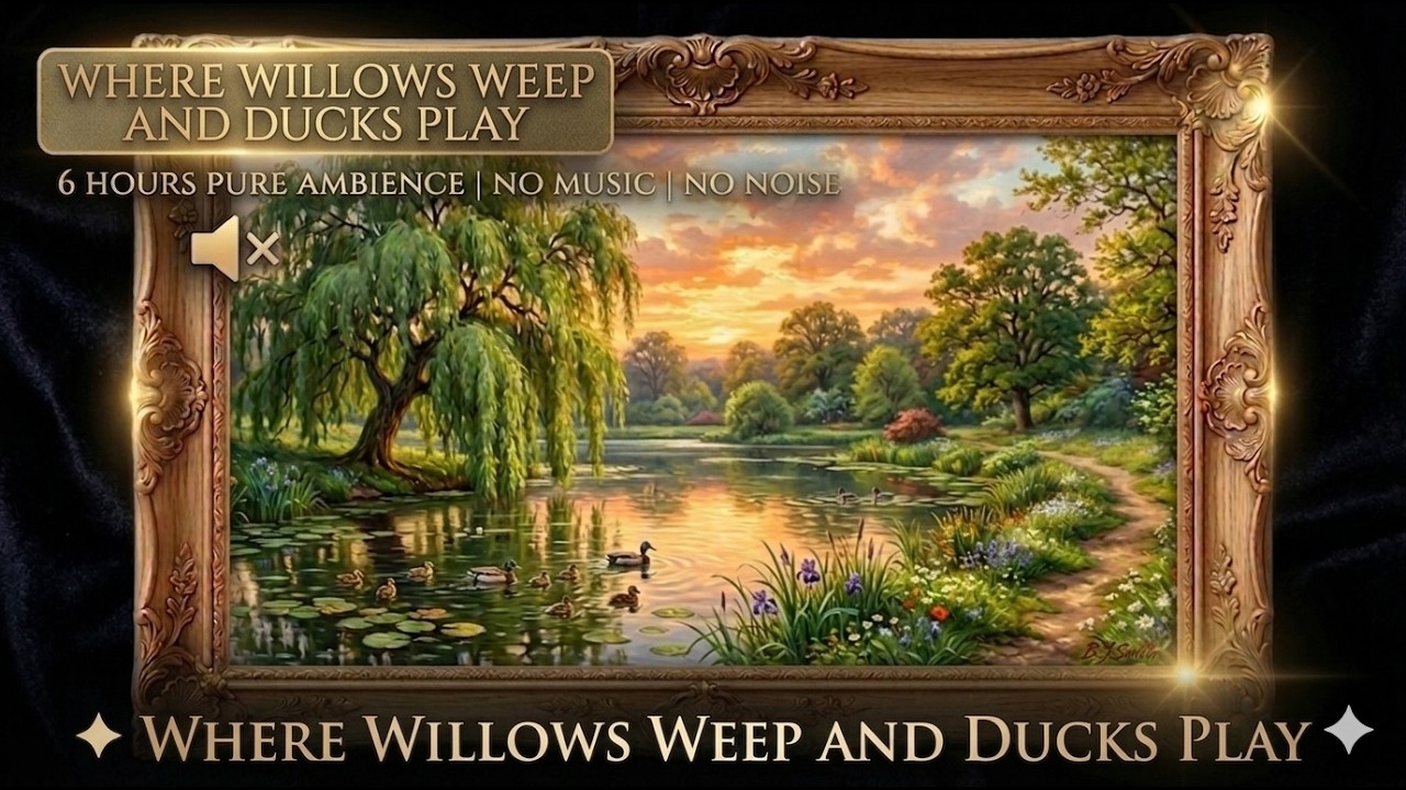 Watch Weeping Willow Painting | Tranquil Pond Scenery | TV Frame Art| 6 Peaceful Hours | No Music No Sound on YouTube Watch Weeping Willow Painting | Tranquil Pond Scenery | TV Frame Art| 6 Peaceful Hours | No Music No Sound on YouTube