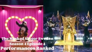 The Masked Singer Sweden Season 4 Episode 4 Performances Ranked
