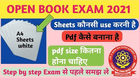 PTU OBE news update||how to attempt ptu OBE 2021||PTU new instructions OBE||open book exam in ptu