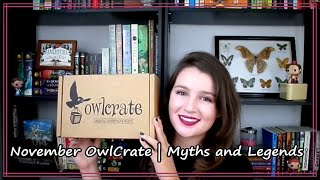 November Owlcrate Unboxing: Myths and Legends