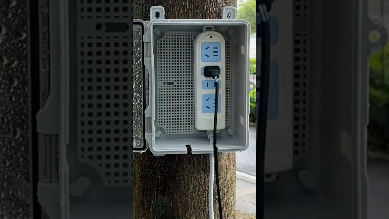 Use waterproof junction box against rain 