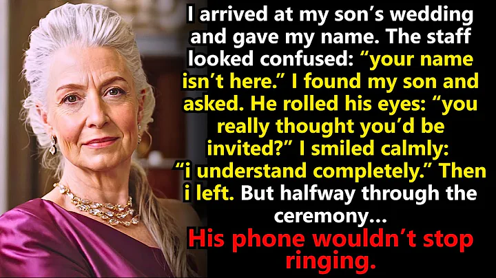 My Son and Daughter-in-Law Cut Me from Their Wedding Guest List—“Your Name Isn’t Here.”