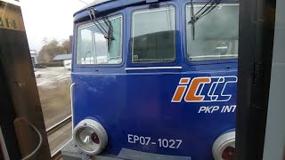 EP07-1027 Z Okna pociągu IC HEWELIUSZ