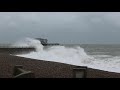 Brighton seafront windy day (UK, 04/10/2020)