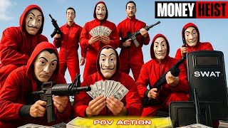 PARKOUR VS MONEY HEIST! 2 | No ESCAPE for BAD GUYS as POLICE Shut Every Exit (BELLA CIAO)  Epic POV screenshot 5