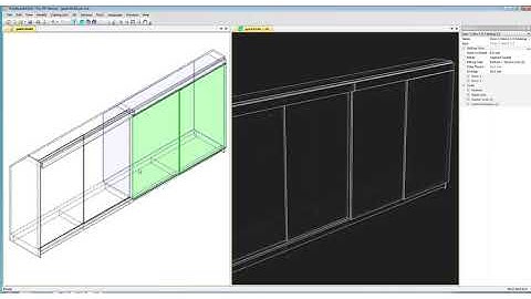 Sliding doors with a hidden rail in Polyboard