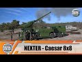 8x8 wheeled self-propelled howitzer 155m CAESAR Nexter Systems truck with artillery systems France