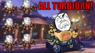 ALL ENEMY TORBJORN!! WHY!? - Overwatch Part 8