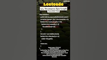 1313. Decompress Run-Length Encoded List #array #trending #shortvideo