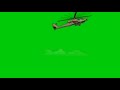 الشاشة الخضراء سقوط هيليكوبتر حربية للمونتاج 