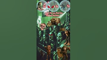 Only 1% can Find the Hidden Stickers 👀  #oddoneout #challenge #quiz