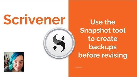 Scrivener: Use "Snapshot" to Control File Versions for Dissertation Chapters