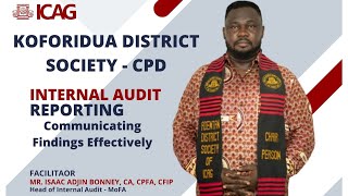 HOW TO COMMUNICATE INTERNAL AUDIT REPORT EFFECTIVELY