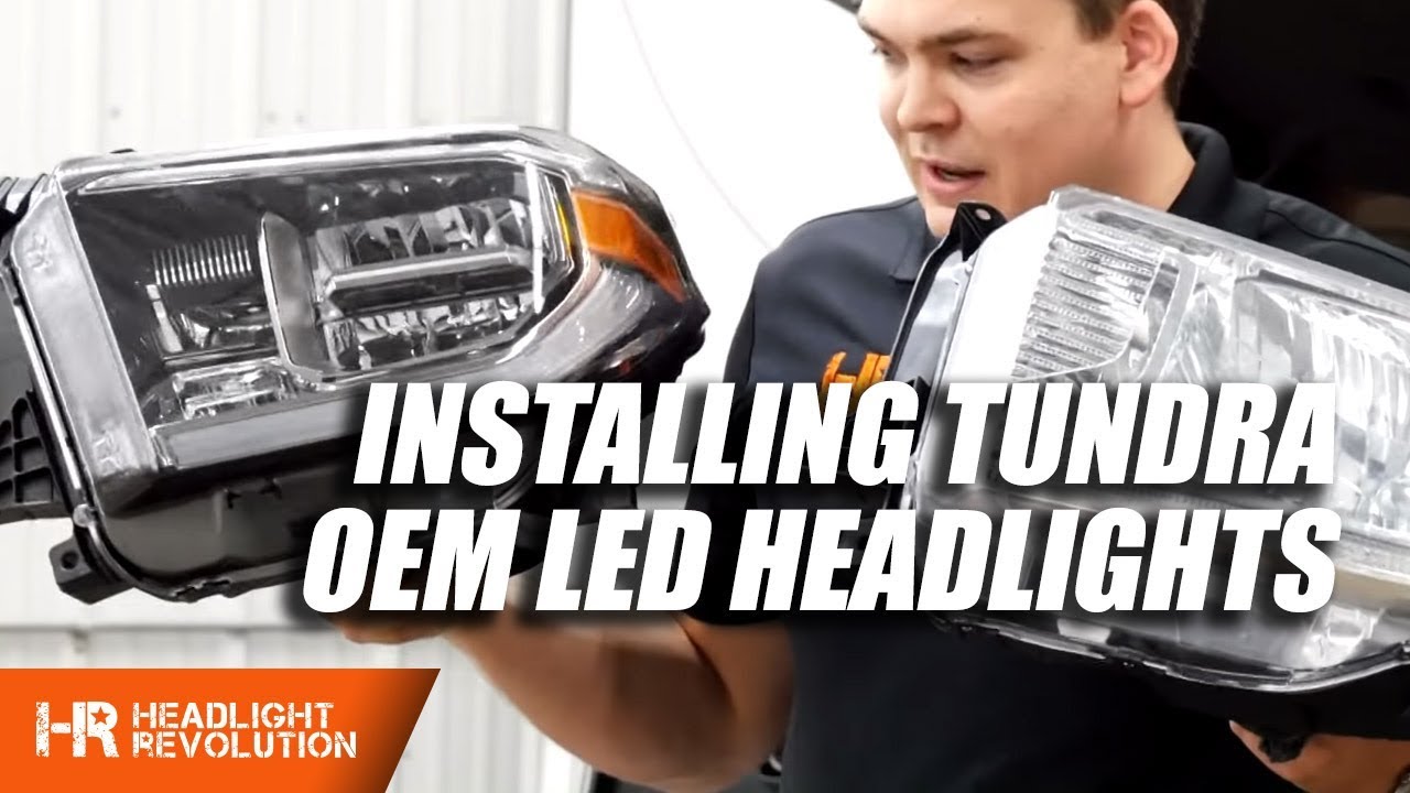 Installing Toyota Tundra OEM LED Headlight Housings 2014-2018 - YouTube