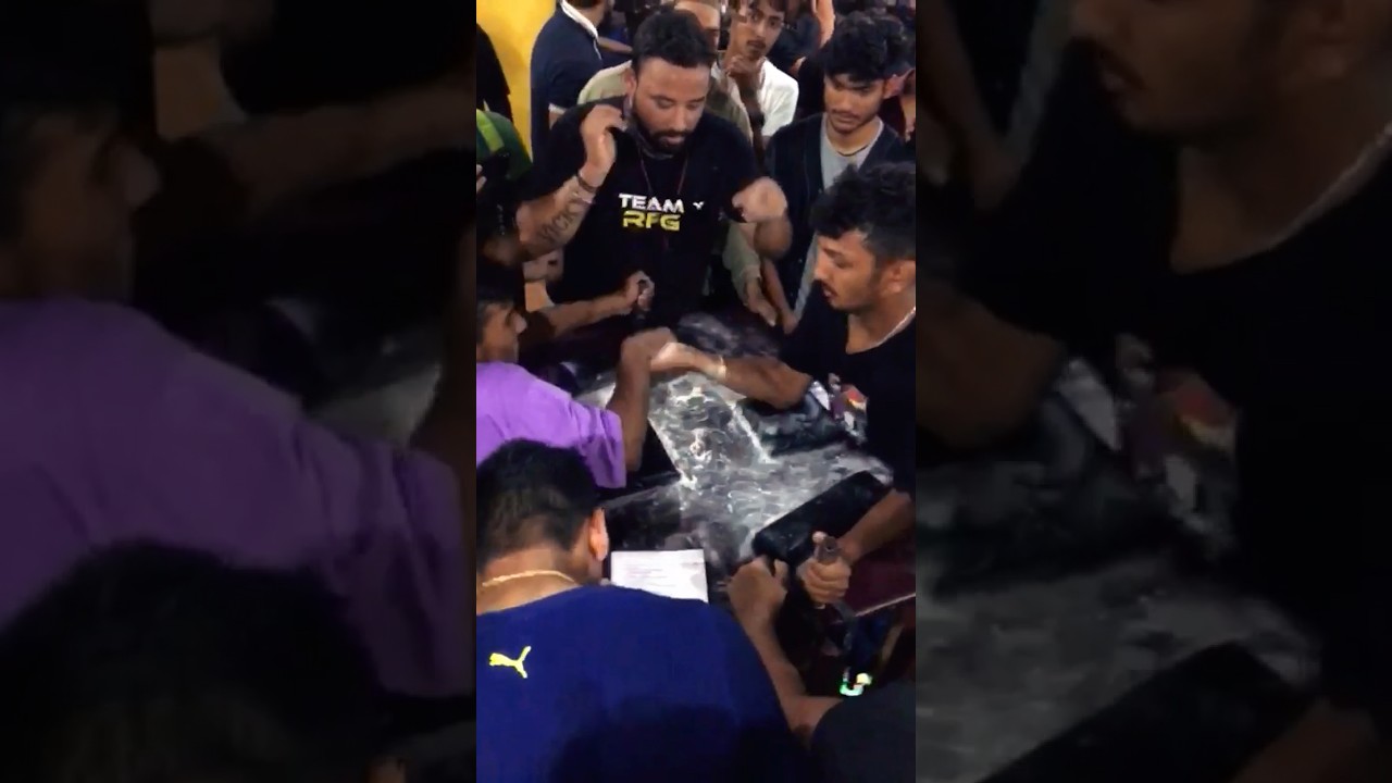 Speed asii maro ki refree ko bhi pta n chle 😂😱⚡️ #viral #armwrestling #shortvideo