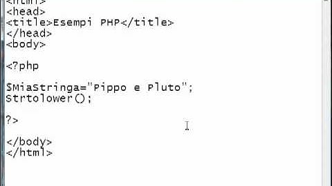 PHP pratico e facile, variabile stringa per manipolare il testo