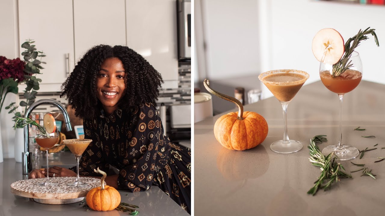 How to Make a Pumpkin Martini and Apple Cider Bourbon Cocktails | Fall Cocktail Recipes