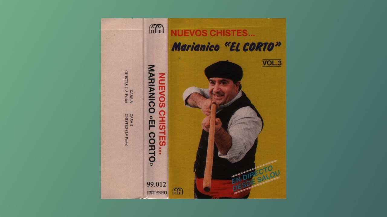 marianico EL CORTO , Nuevos chistes  , VOL 3, 1987, cassette completo