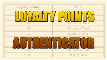 Loyalty Points  e Authenticator - Dúvidas...