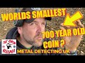 WORLDS SMALLEST HAMMERED COIN? METAL DETECTING UK