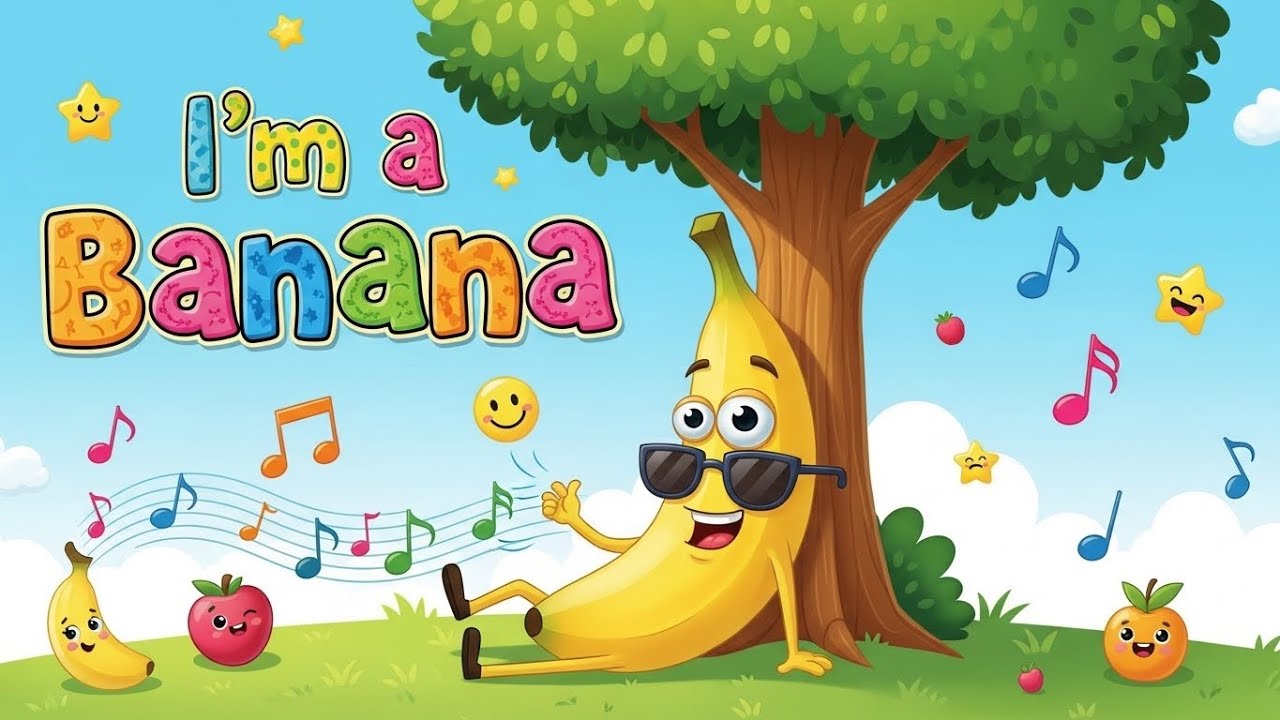 I’m a Banana! 🍌 Funny Healthy Food Song for Kids | Dance & Sing Along ...