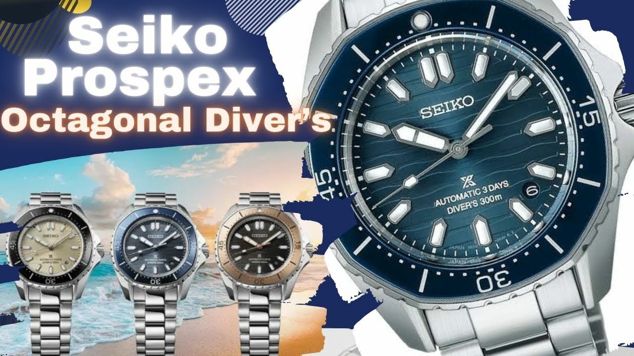 New Seiko Prospex Octagonal Diver's SPB481, SPB483 and SPB485