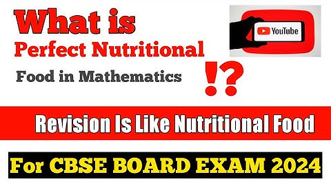 CBSE Class 10 Maths | REVISION IS LIKE NUTRITIONAL FOOD | CBSE EXAM 2024