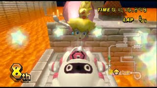 Mario Kart Wii - Peach - 150cc Lightning Cup - Turbo Blooper マリオカートWii - ピーチ - 150ccサンダーカップ-スーパーゲッソー