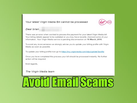 Avoid Email Scams