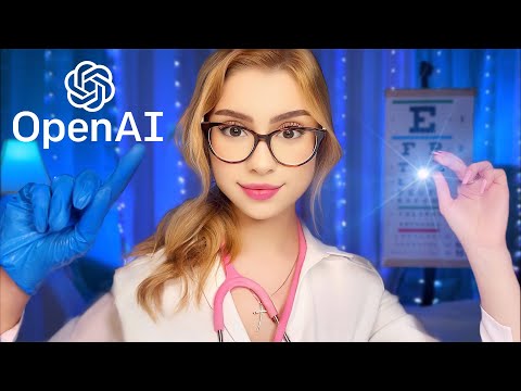 ASMR Cranial Nerve Exam BUT CHATGPT Writes the SCRIPT (It's RANDOM)👀 Ear, Eye, AI ASMR For Sleep 😴