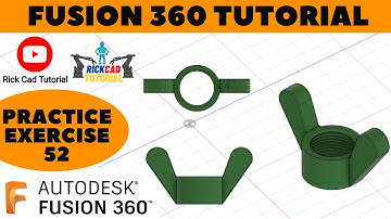 COOLEST WING NUT IN FUSION 360 - PRACTICE 52